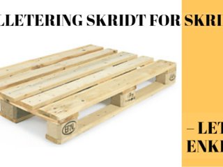 Palletering skridt for skridt