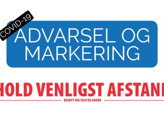 COVID-19 Advarsels- og markeringstape